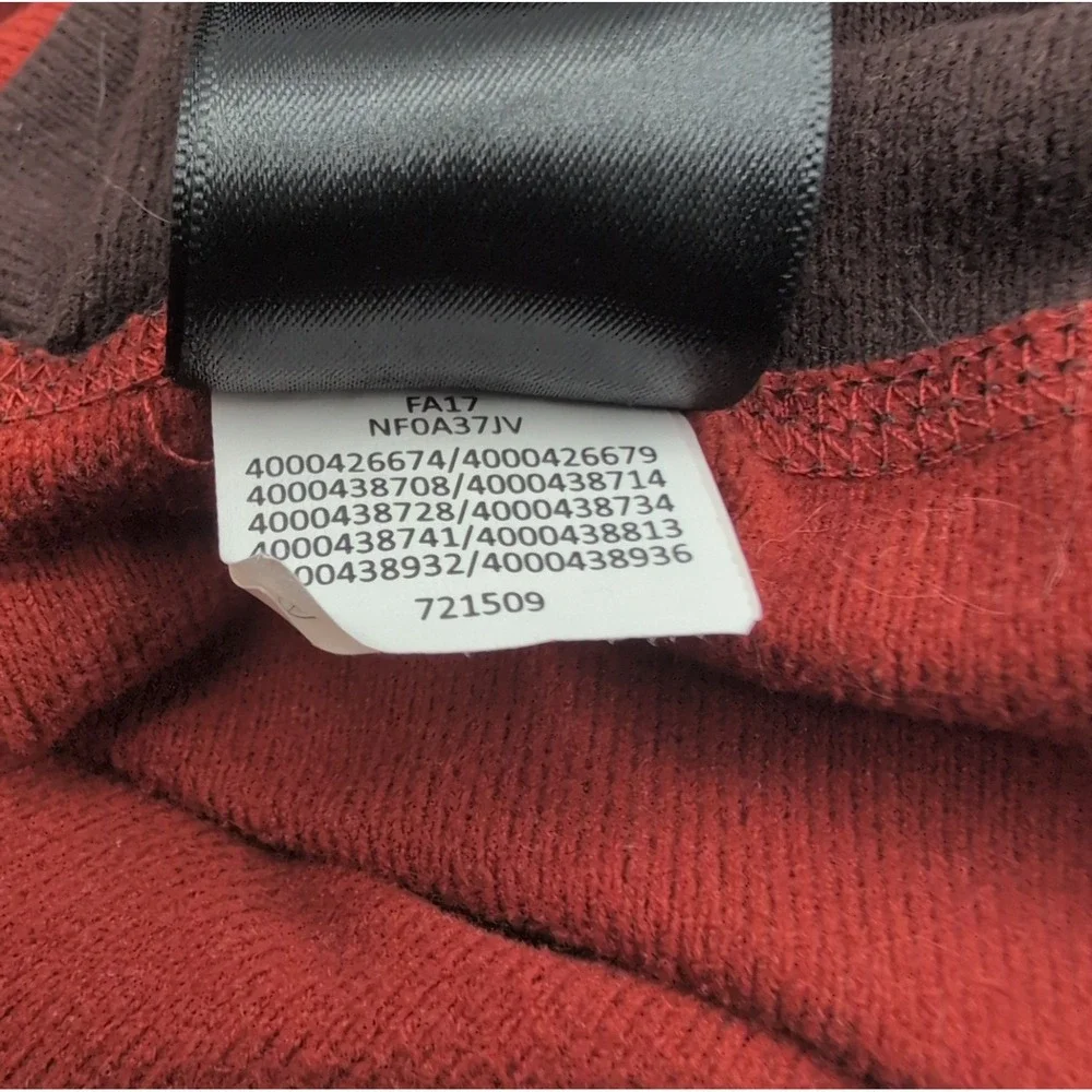 The North Face Performance Quarter Zip Fleece Jacket Mens XXL Burnt Orange